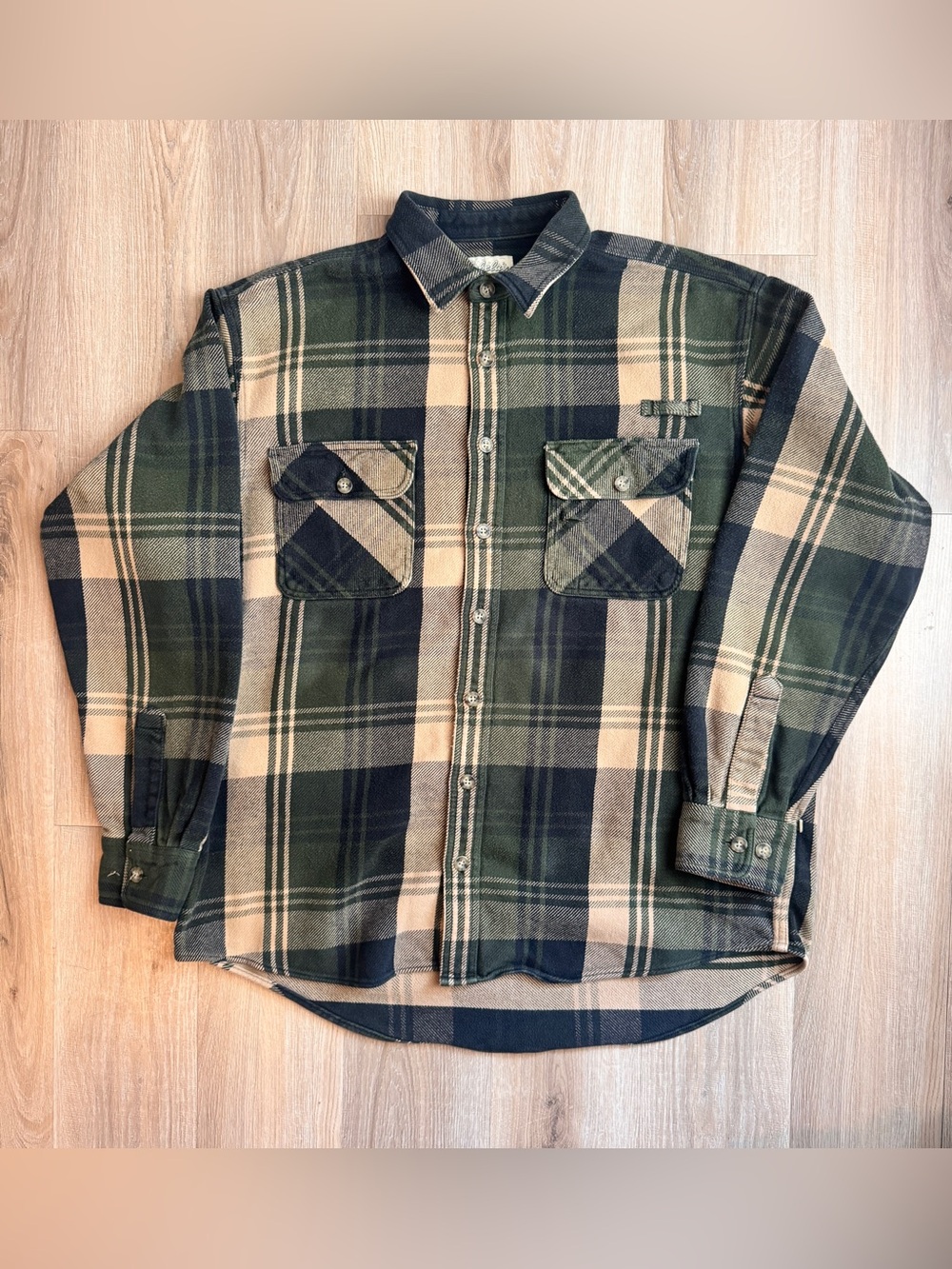 Vintage Cabela's Legendary Quality Heavy Plaid Flannel Shirt XL Tall